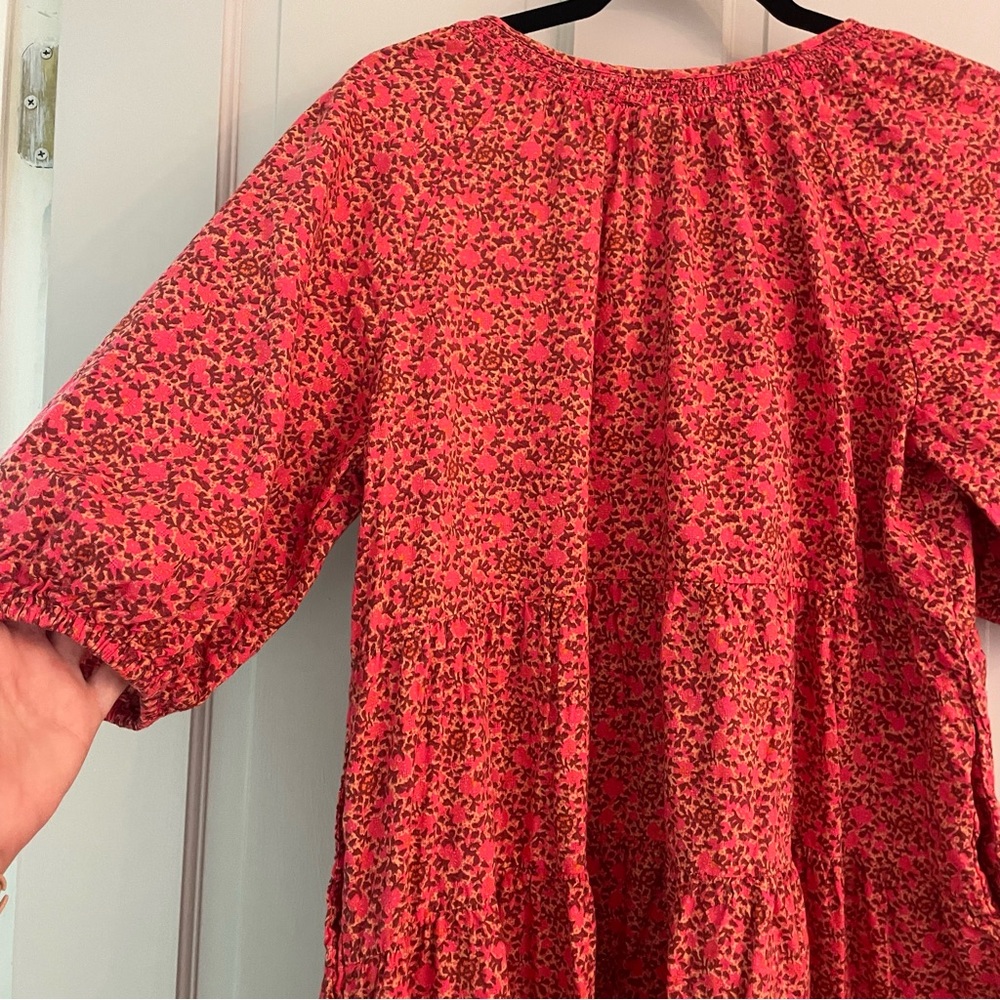 Universal Thread Pink And Orange Patterned Dress … - image 2
